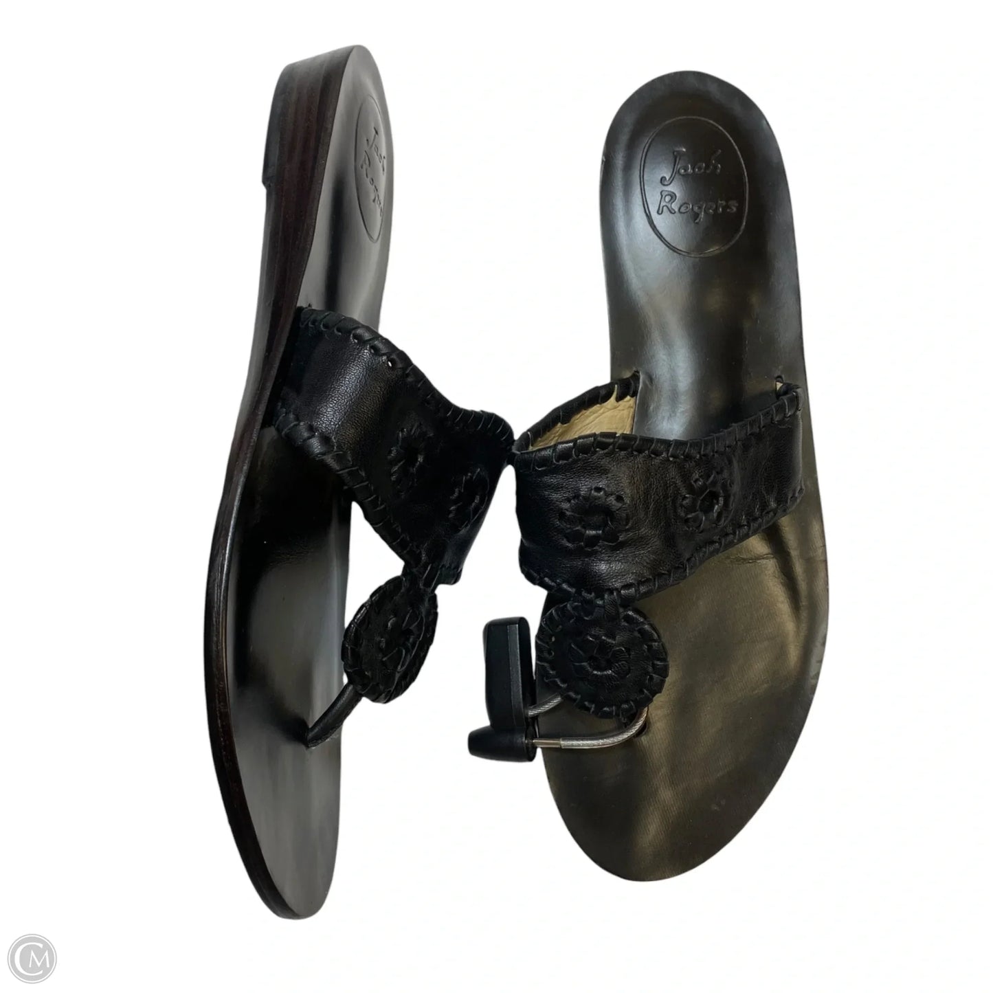 Sandals Designer By Jack Rogers In Black, Size: 8.5