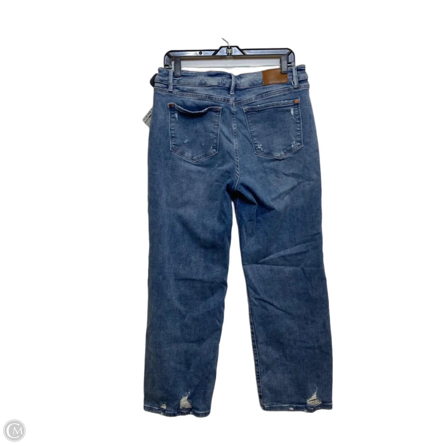Jeans Straight By Judy Blue In Blue Denim, Size: 14