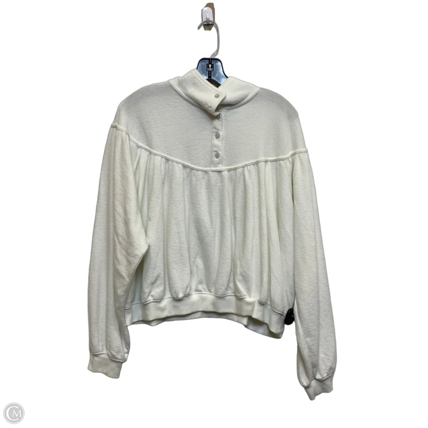 Top Long Sleeve By Aerie In Cream, Size: M