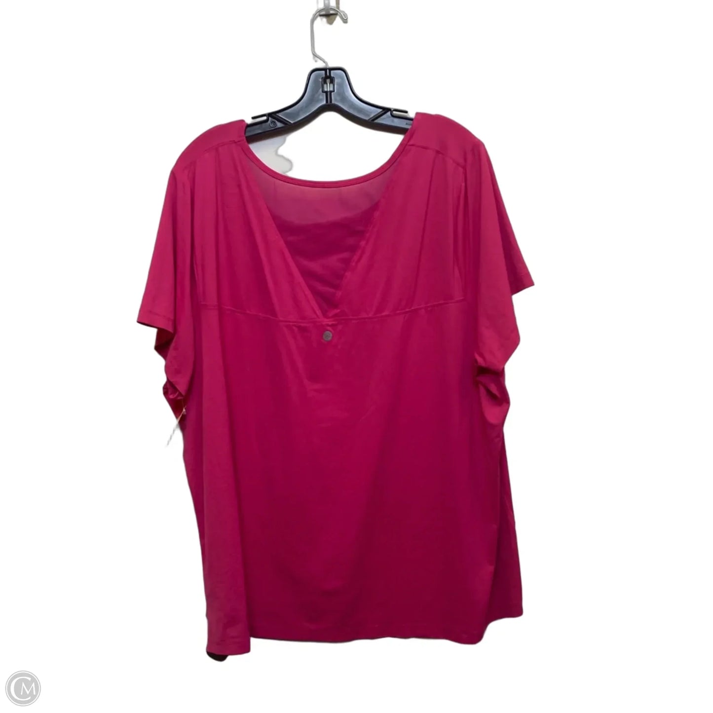Athletic Top Short Sleeve By Livi Active In Pink, Size: 4x