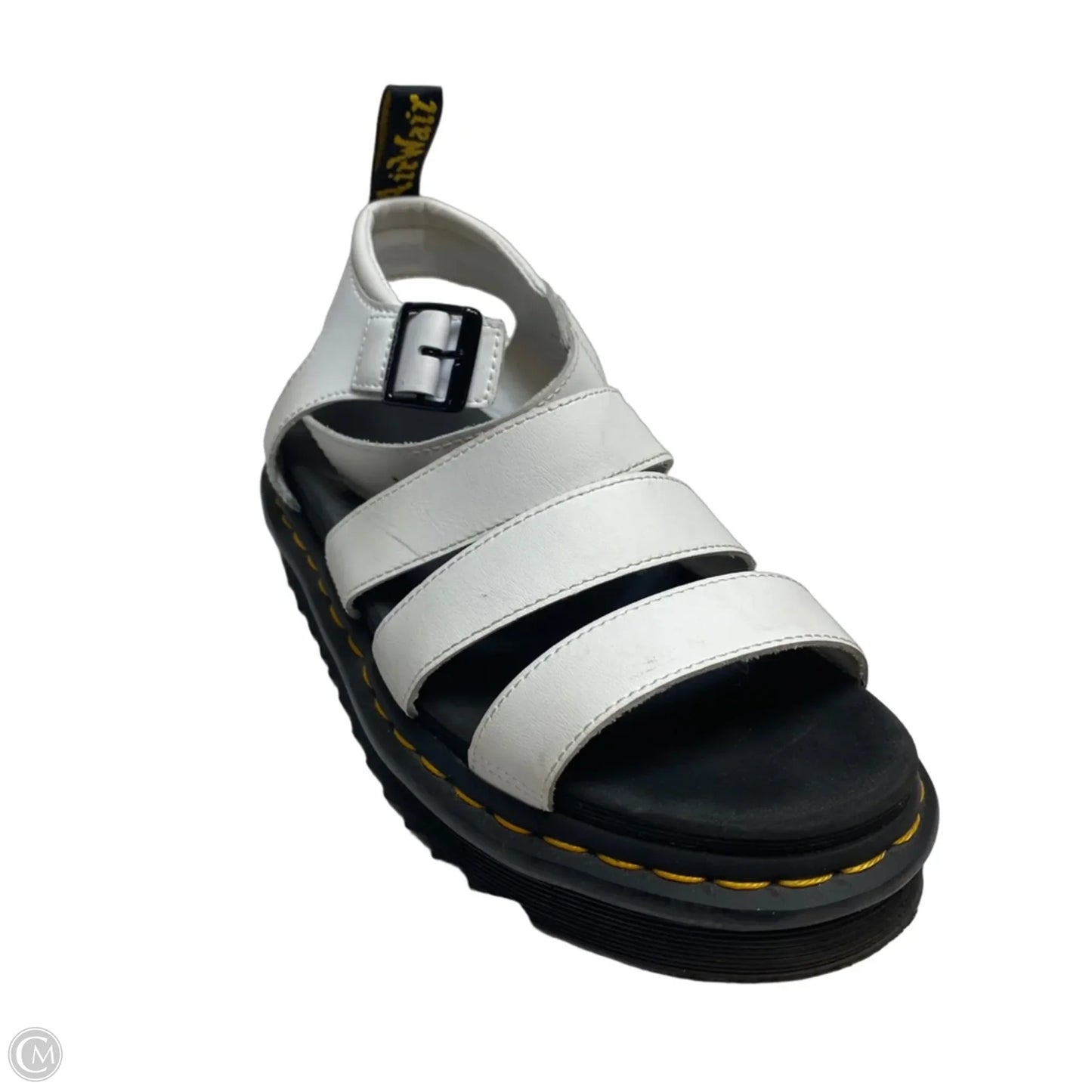 Sandals Designer By Dr Martens In Black & White, Size: 8
