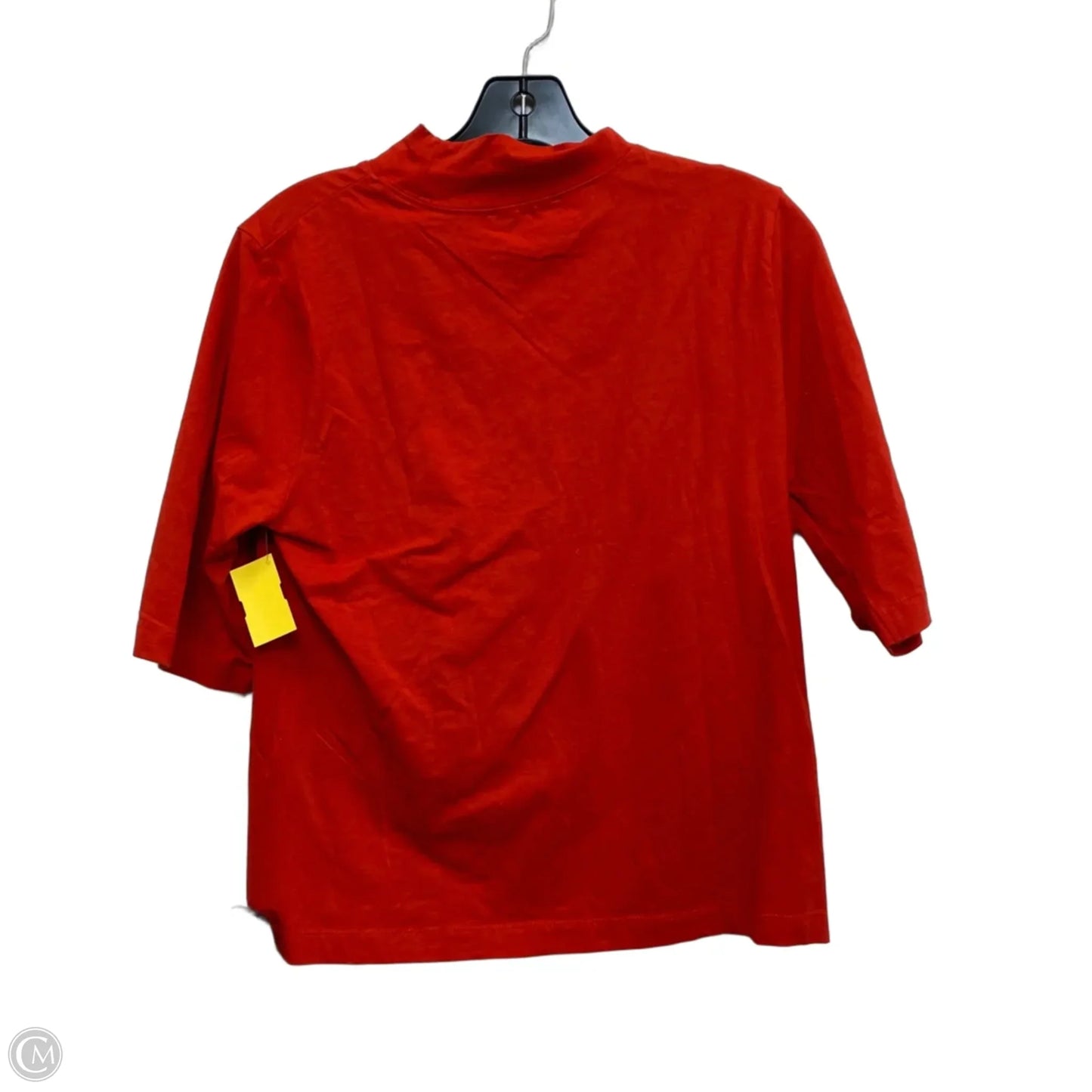 Top Short Sleeve Basic By Zara In Orange, Size: Xl