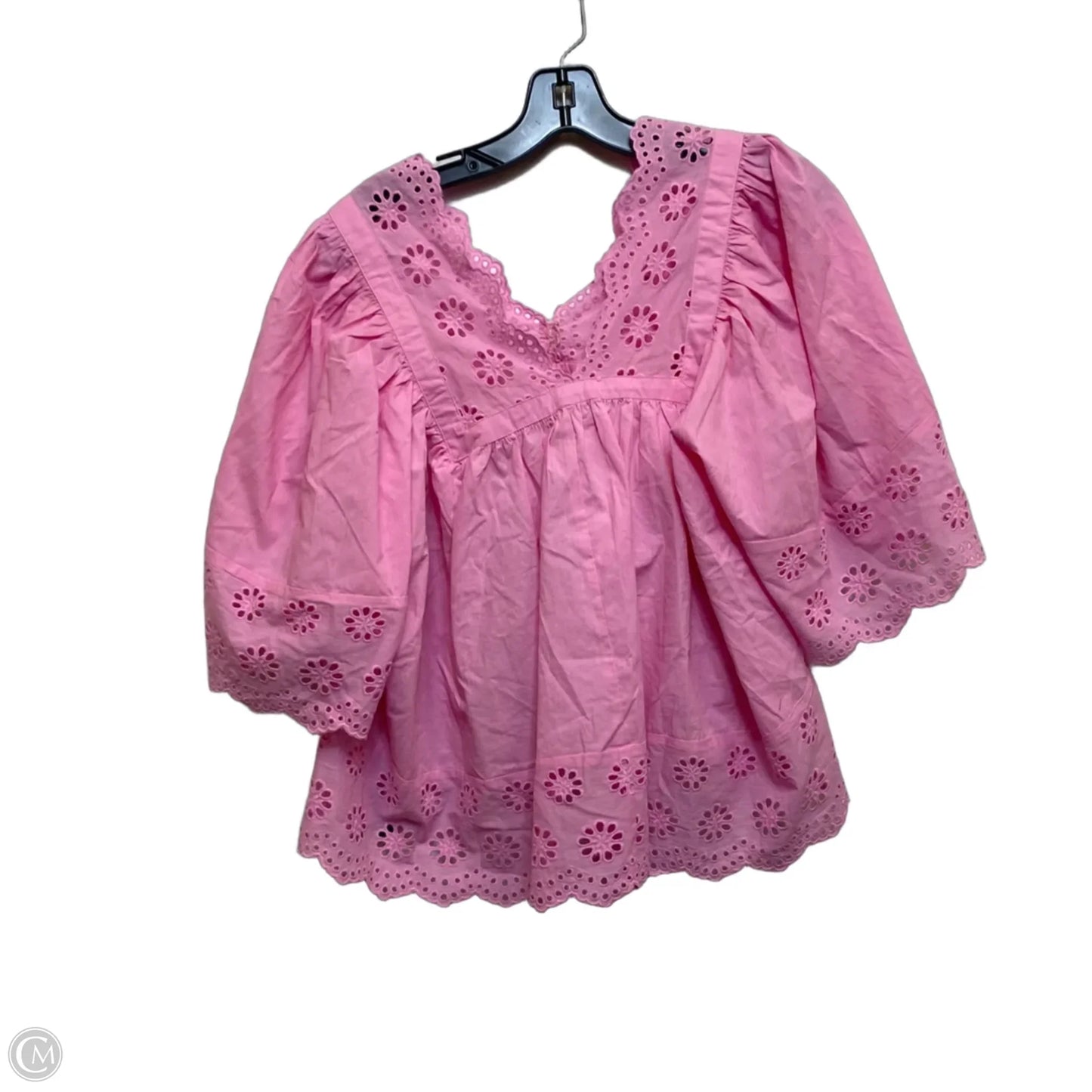 Top Short Sleeve By Hyfve In Pink, Size: S