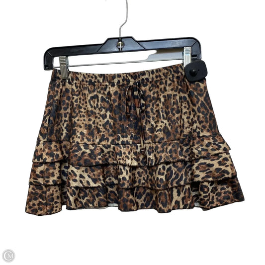Skirt Mini & Short By Ego In Animal Print, Size: 6