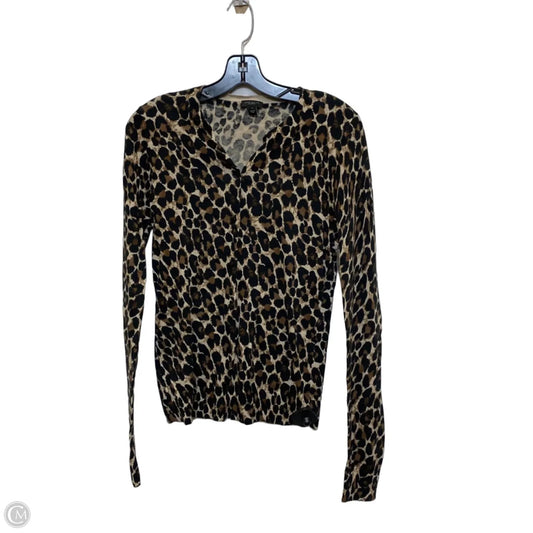 Cardigan By Ann Taylor In Animal Print, Size: S