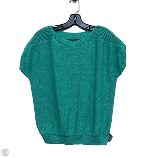 Sweater Short Sleeve By Chaps In Blue, Size: Xl