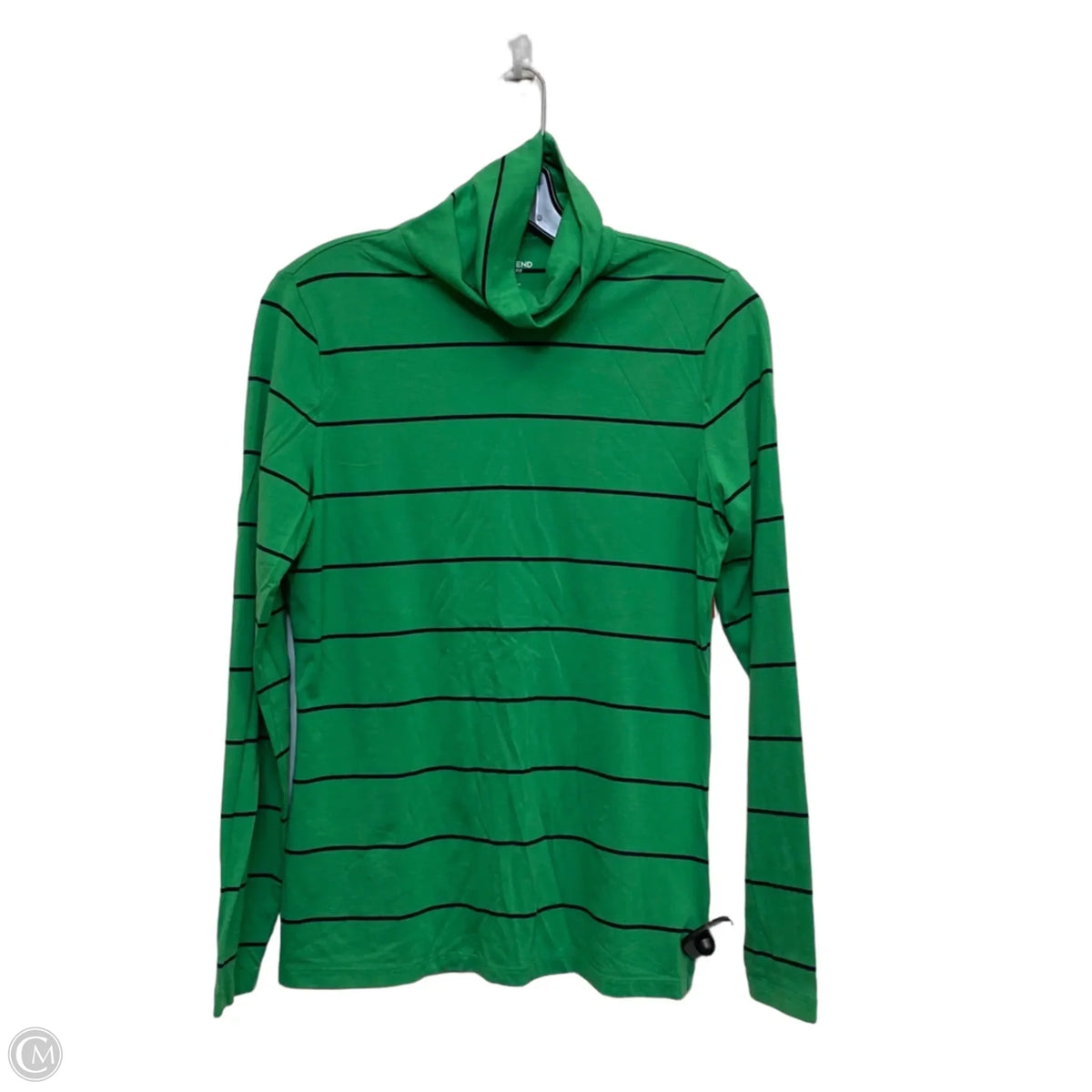 Top Long Sleeve Basic By Lands End In Green, Size: S
