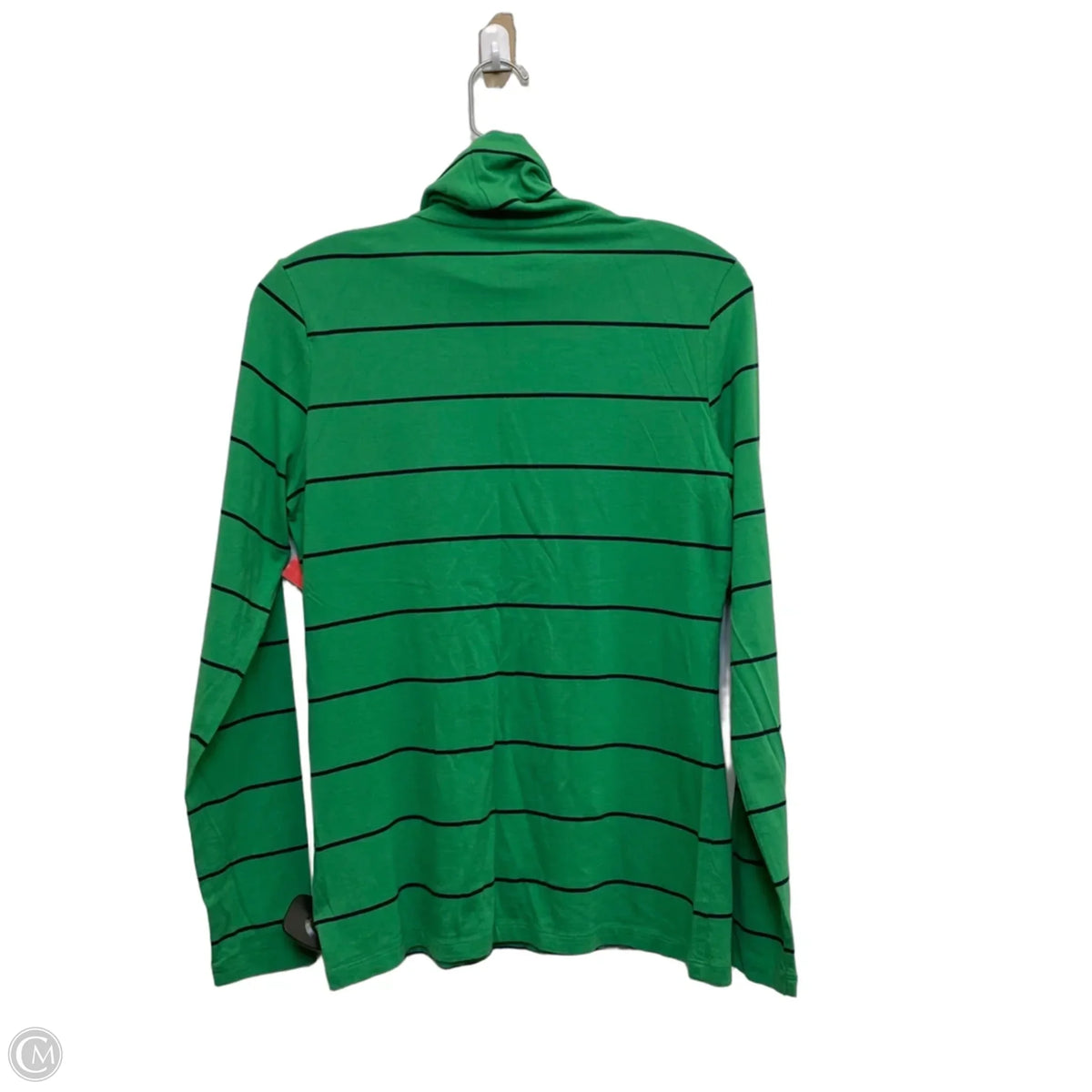 Top Long Sleeve Basic By Lands End In Green, Size: S