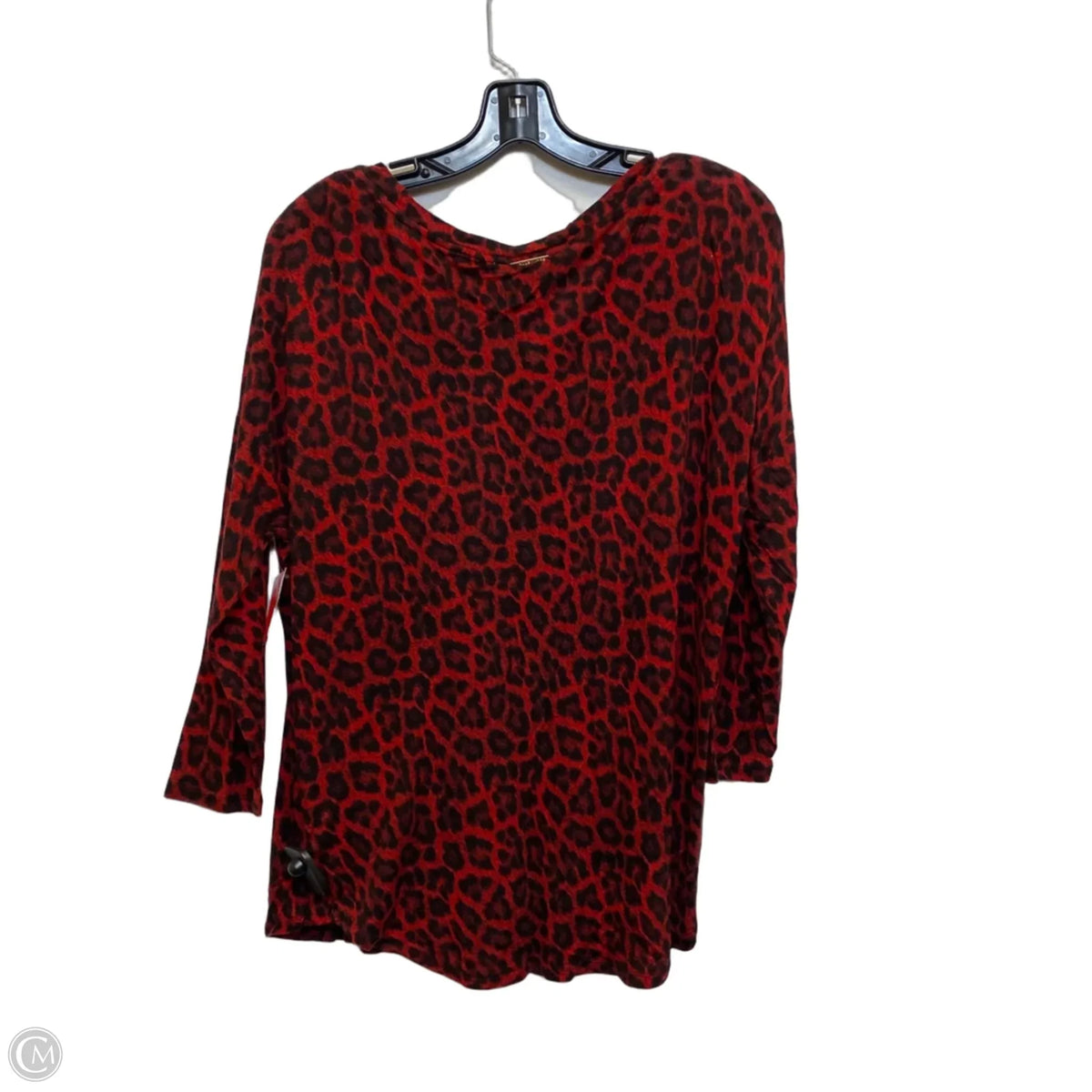 Top Long Sleeve Basic By Michael By Michael Kors In Red, Size: M