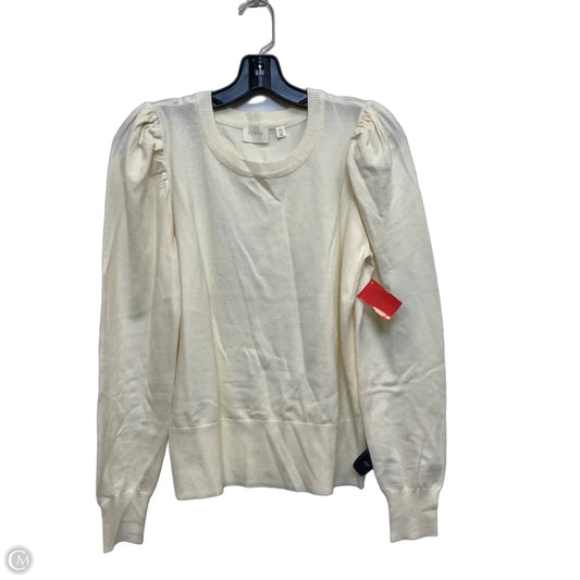 Top Long Sleeve By Cyrus In Cream, Size: M