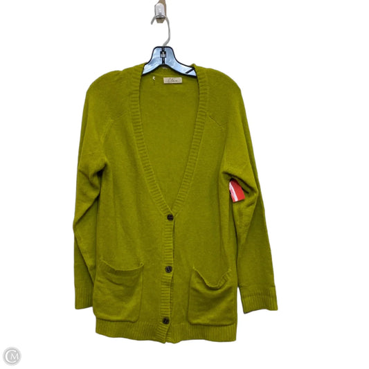 Sweater Cardigan By Elan In Green, Size: S