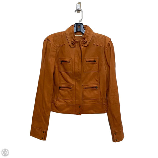 Jacket Designer By Diane Von Furstenberg In Orange, Size: M