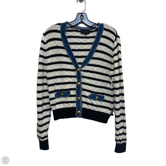 Cardigan By Laundry In Black & White, Size: L