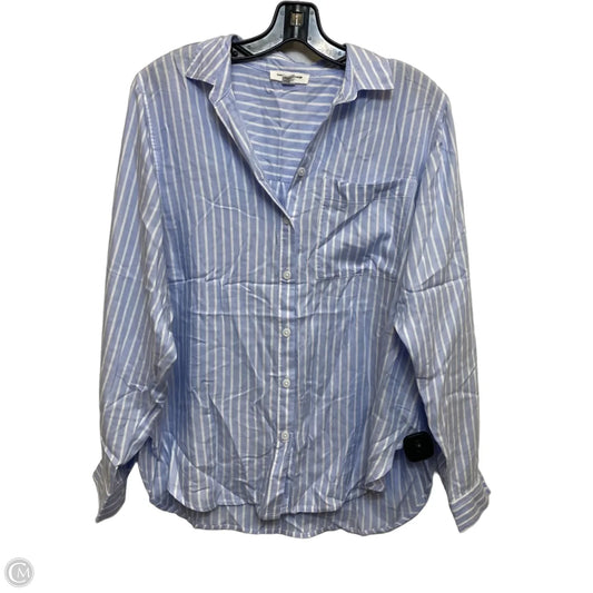 Top Long Sleeve By Beachlunchlounge In Blue, Size: Sp