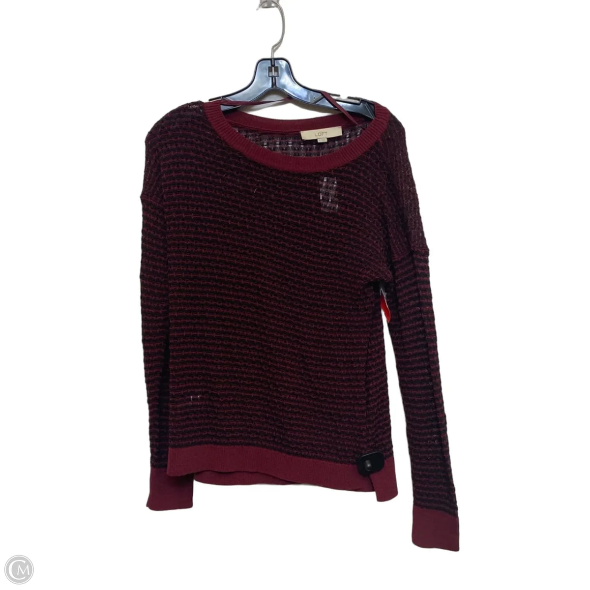 Top Long Sleeve By Loft In Red, Size: M