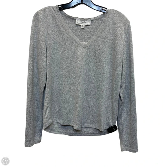 Top Long Sleeve By Hippie Rose In Grey, Size: Xl