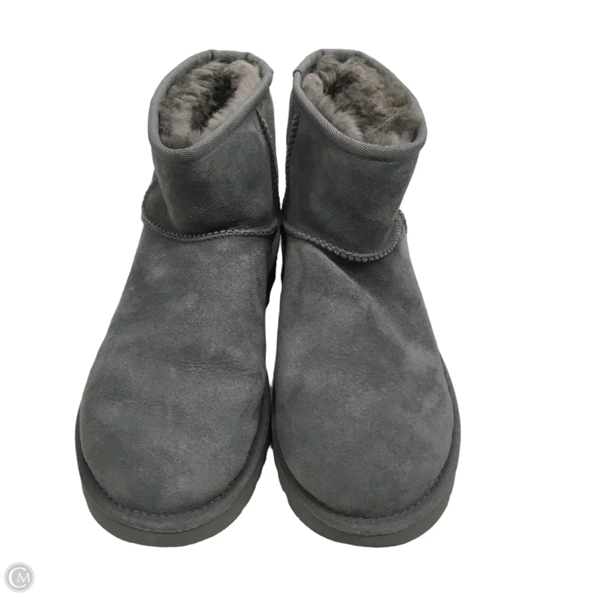 Boots Designer By Ugg In Grey, Size: 9