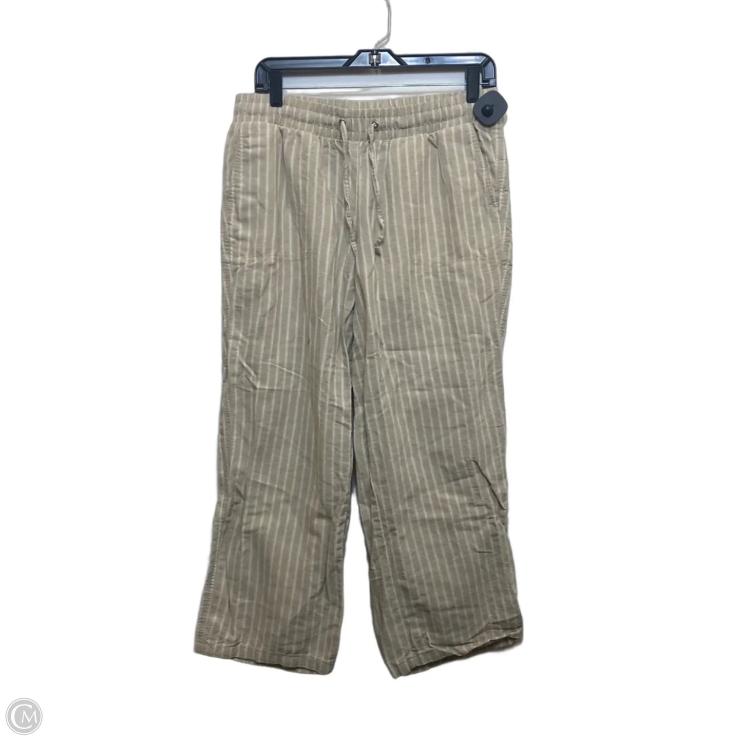 Pants Linen By Amazon Essentials In Cream & Tan, Size: M