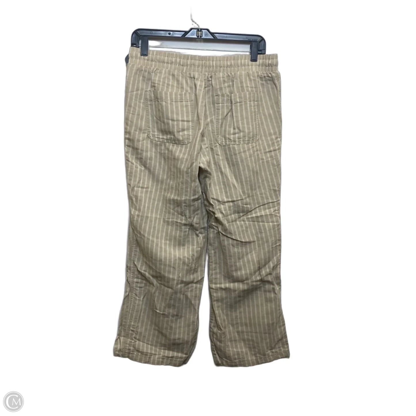 Pants Linen By Amazon Essentials In Cream & Tan, Size: M