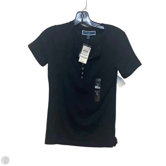 Top Short Sleeve By Karen Scott In Black, Size: Sp