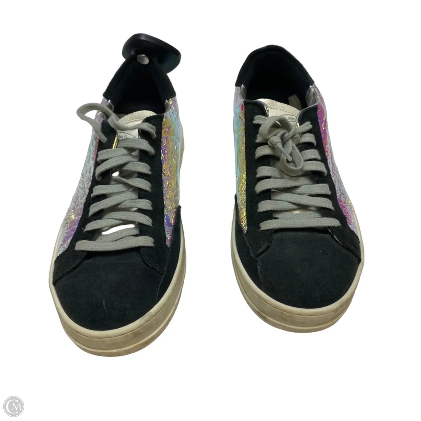 Shoes Designer By P448 In Black & Purple, Size: 6