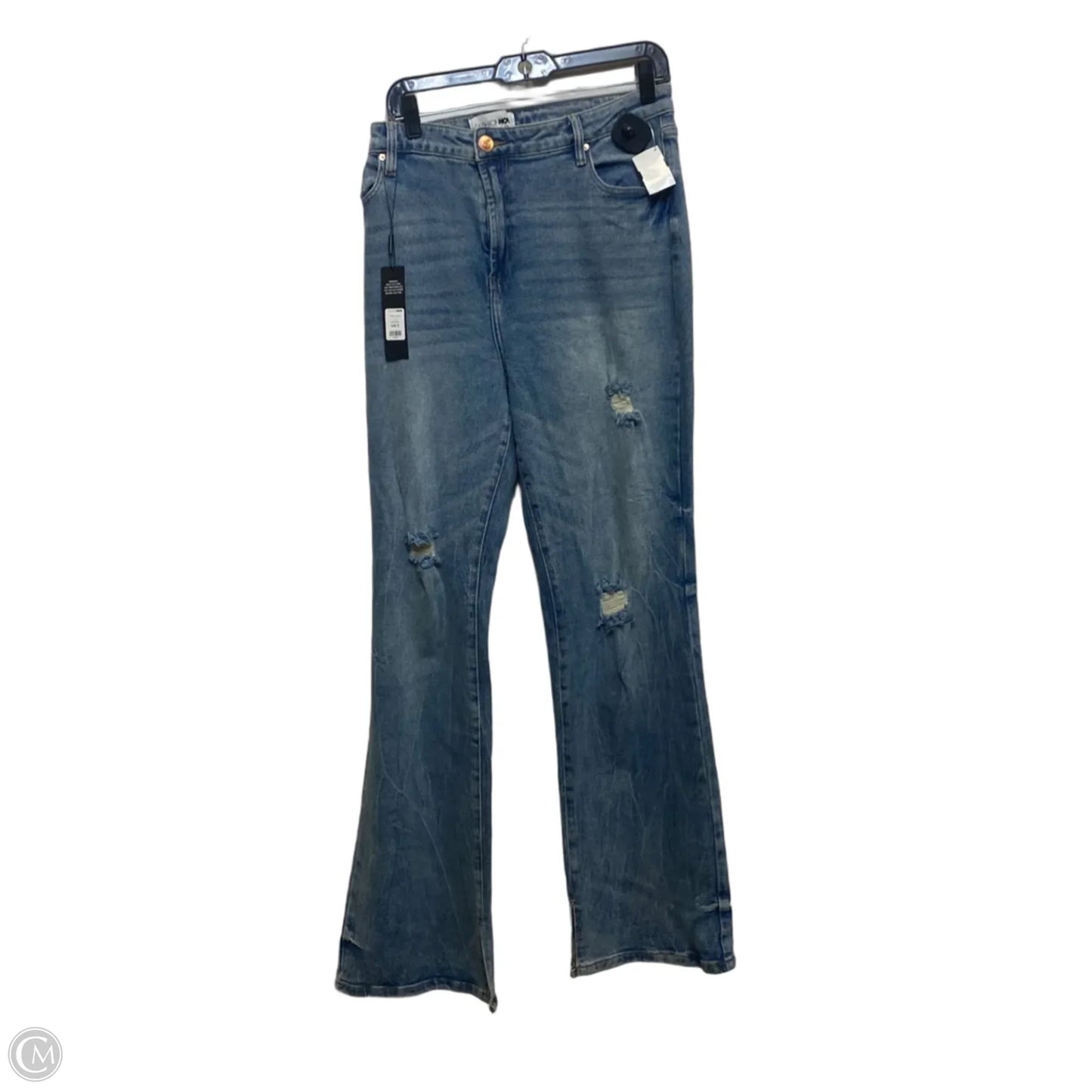 Jeans Boot Cut By Fashion Nova In Blue Denim, Size: 18