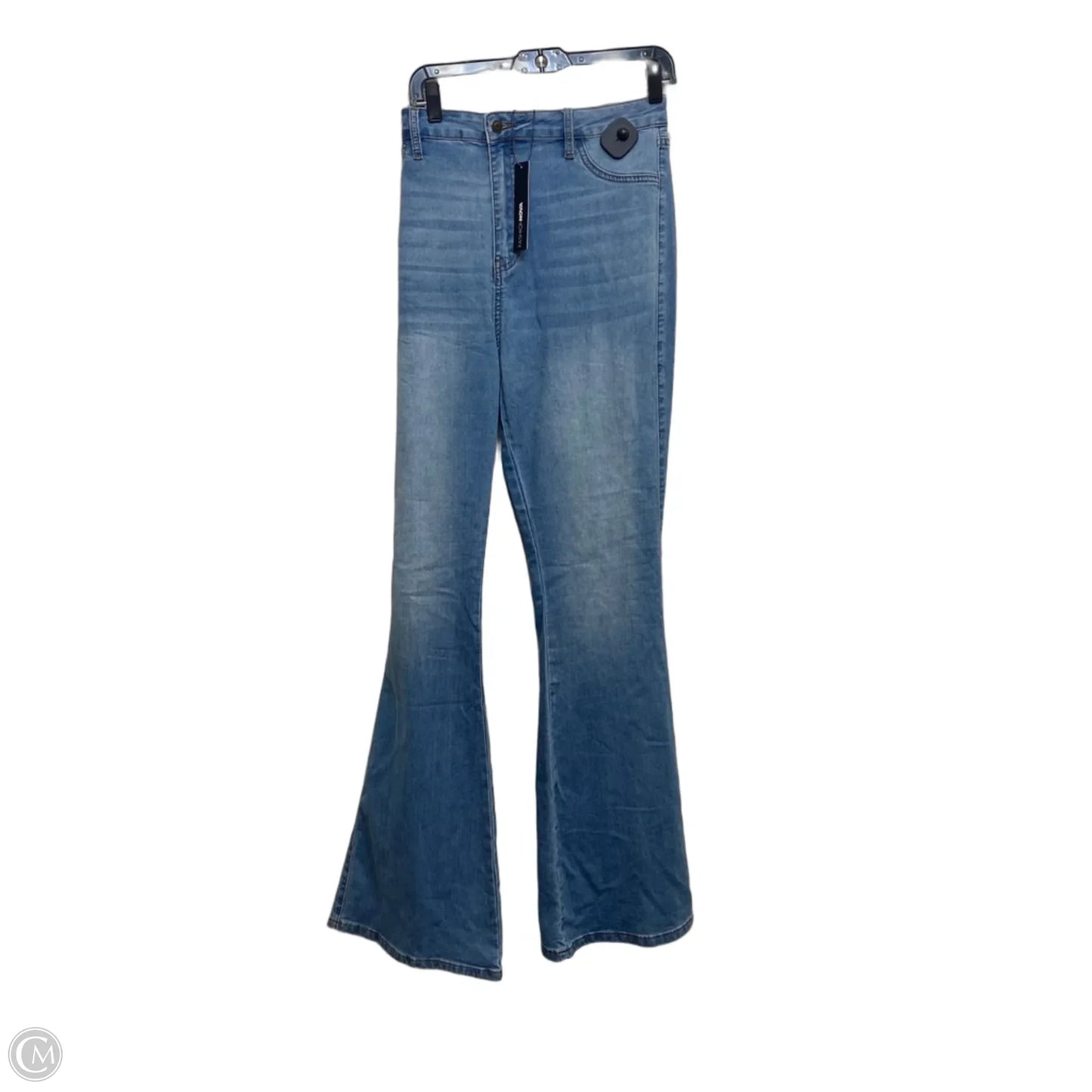 Jeans Flared By Fashion Nova In Blue Denim, Size: 16
