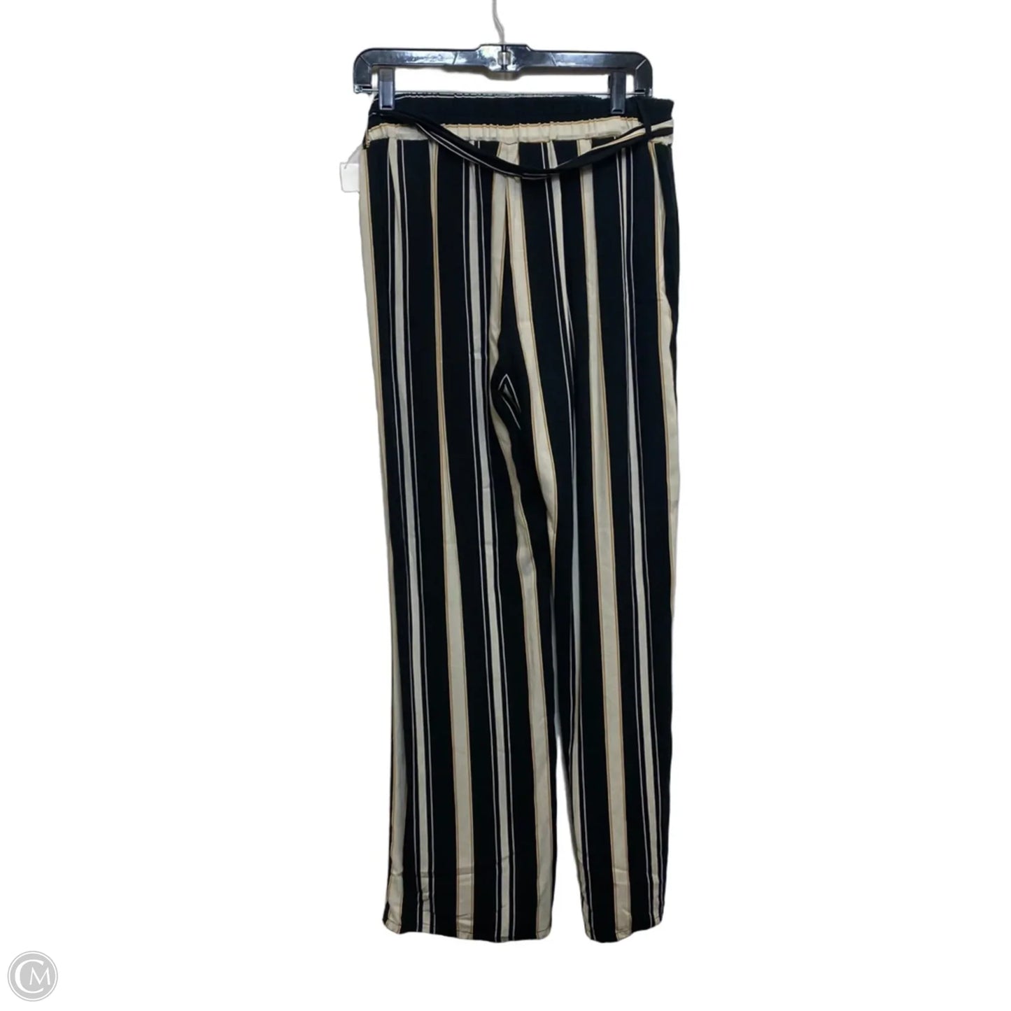 Pants Wide Leg By Bebop In Black & Cream, Size: 8