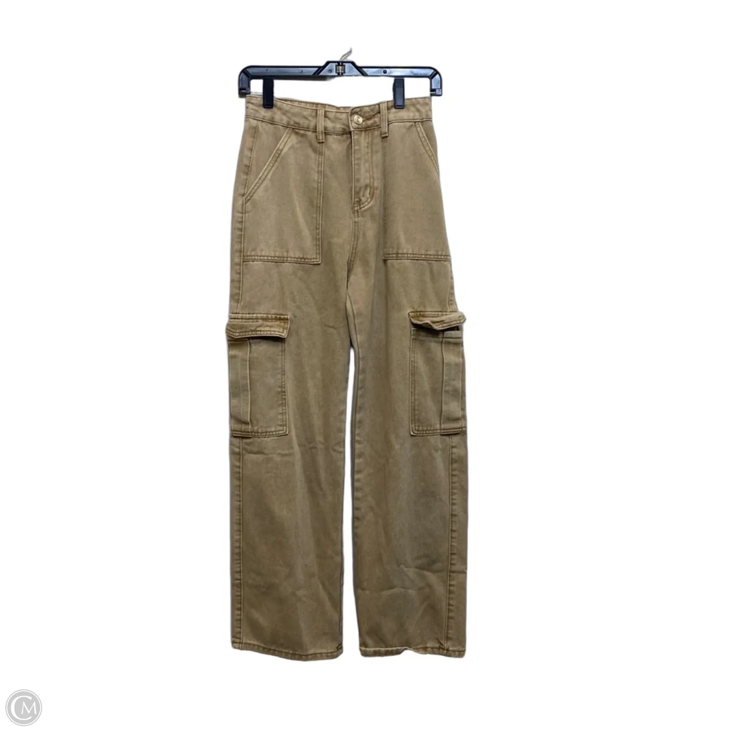 Jeans Wide Leg By Shein In Tan, Size: 2