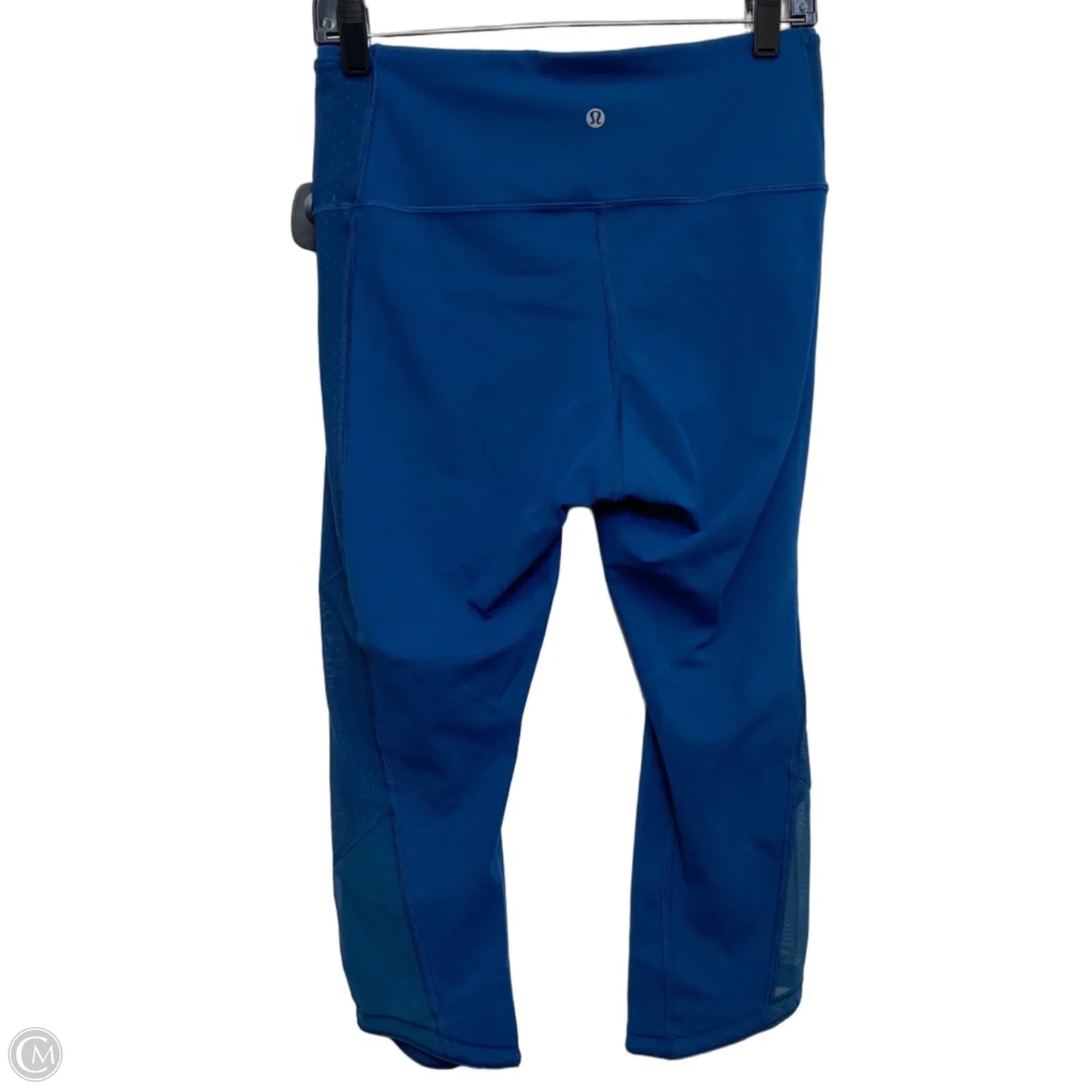 Athletic Leggings Capris Designer By Lululemon In Blue, Size: M