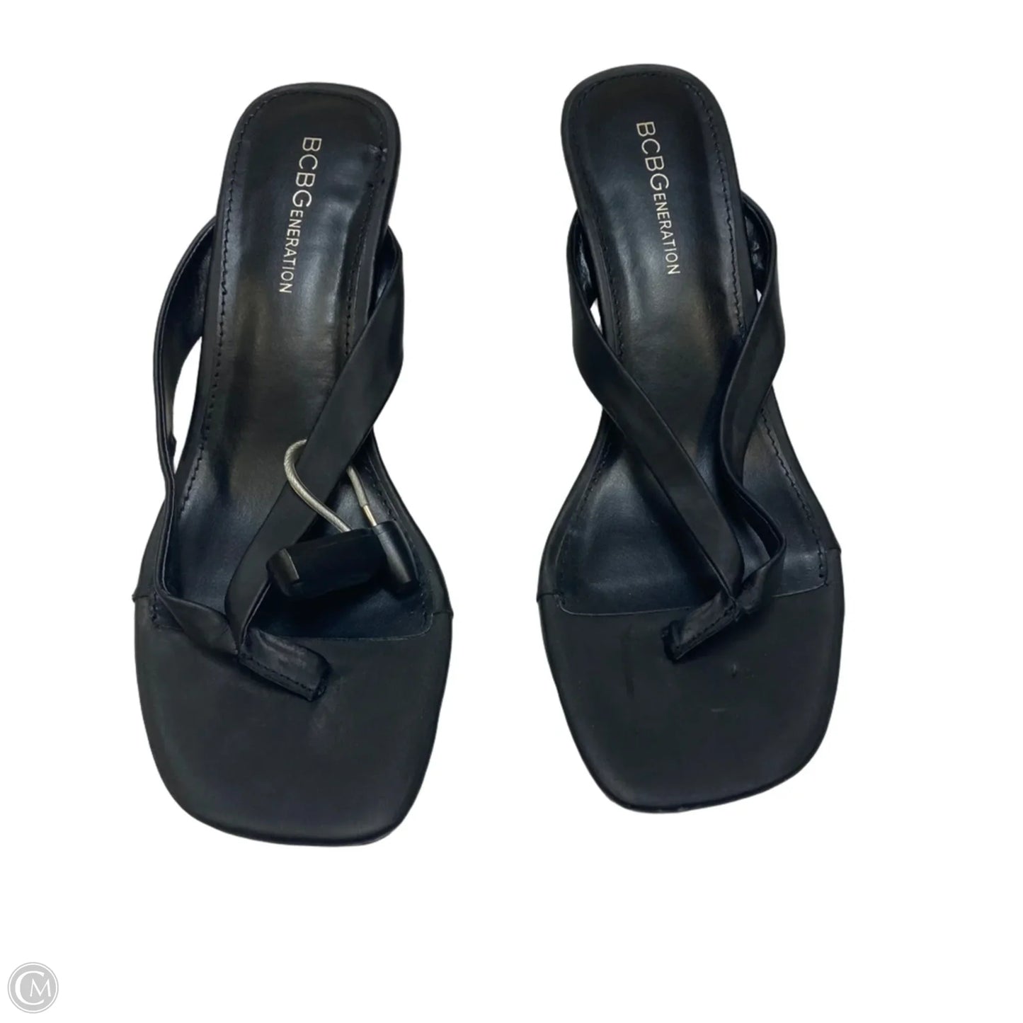 Sandals Heels Kitten By Bcbg In Black, Size: 8.5