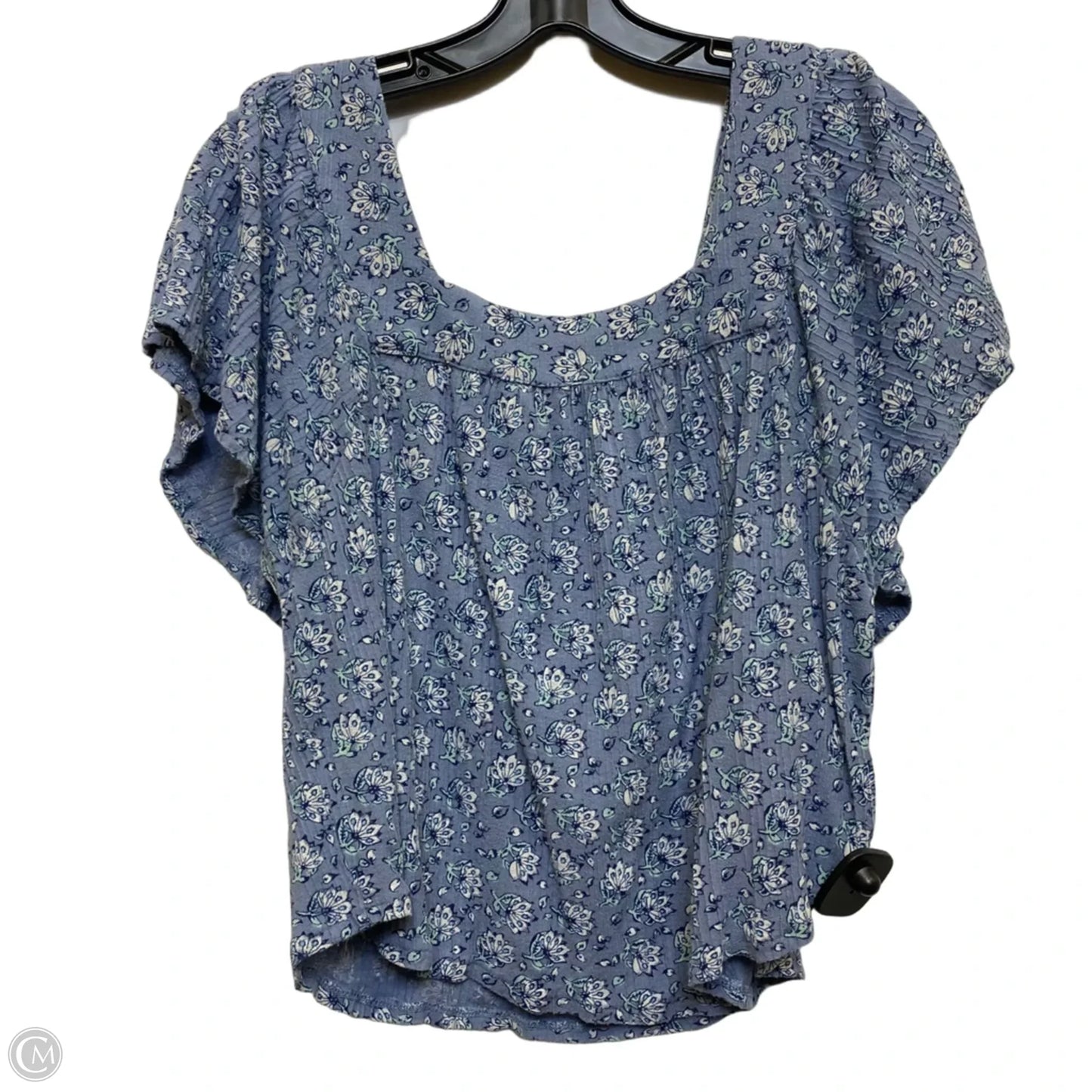 Top Short Sleeve By Lucky Brand In Blue, Size: Sp