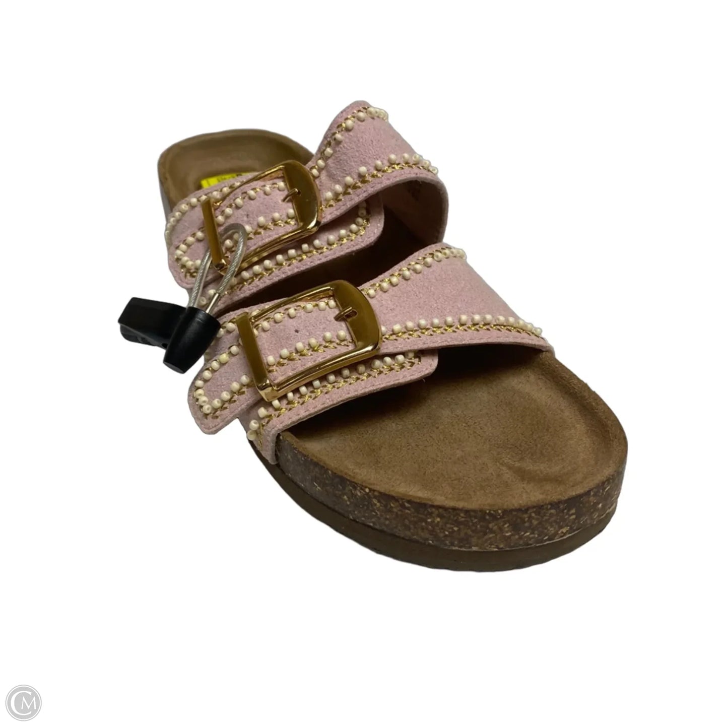 Sandals Flats By Time And Tru In Pink, Size: 10