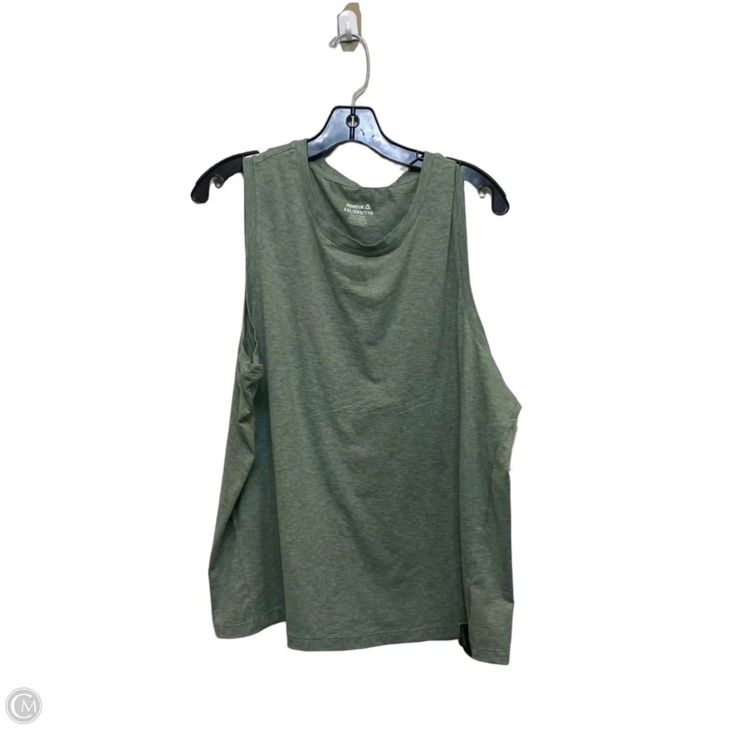 Athletic Tank Top By Reebok In Green, Size: Xxl