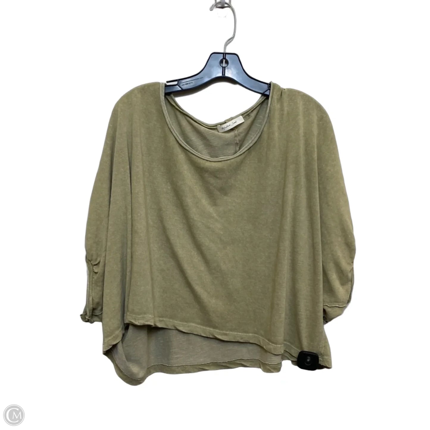 Top Short Sleeve By Mustard Seed In Green, Size: L