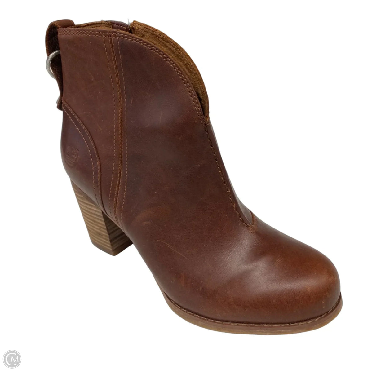 Boots Ankle Heels By Timberland In Brown, Size: 7