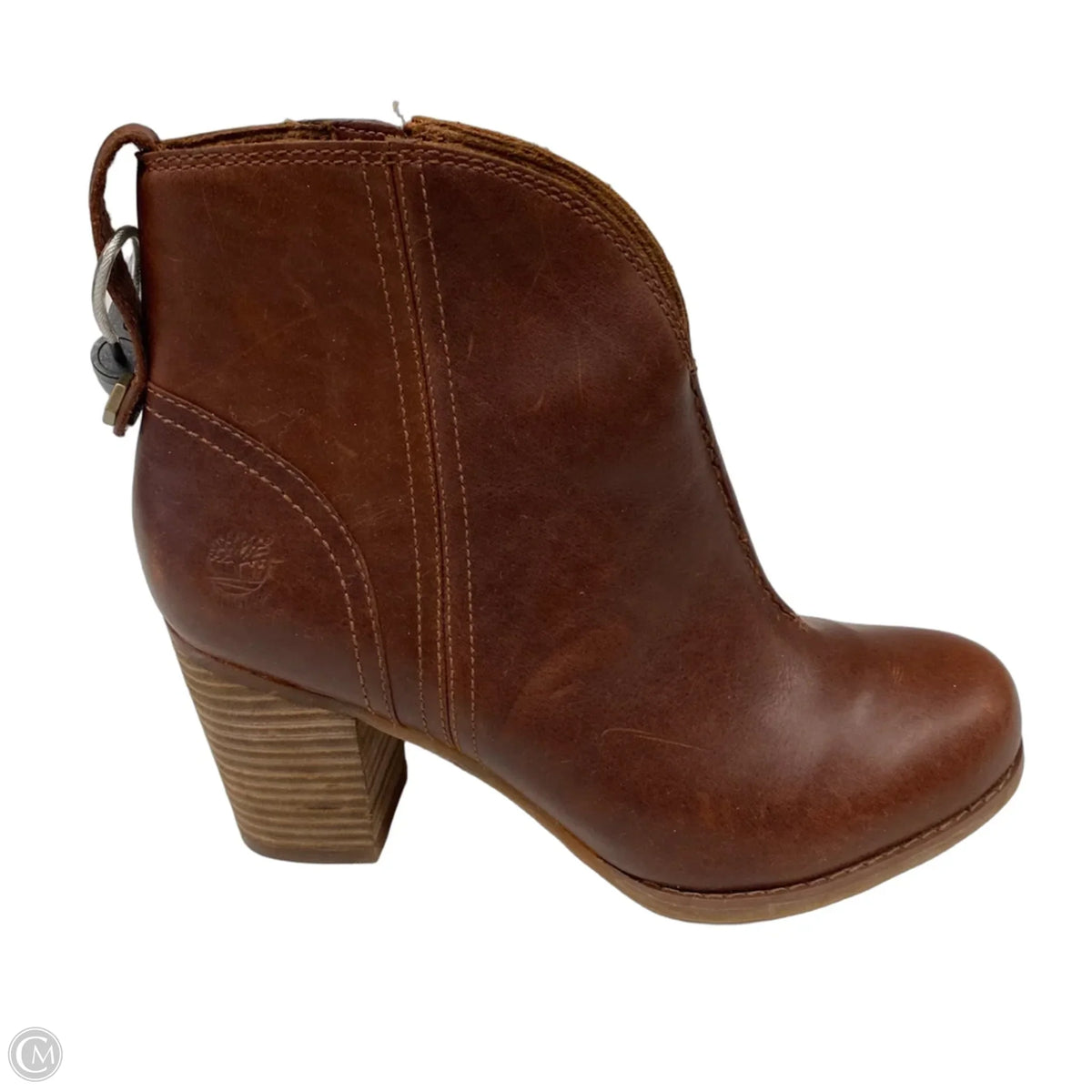 Boots Ankle Heels By Timberland In Brown, Size: 7