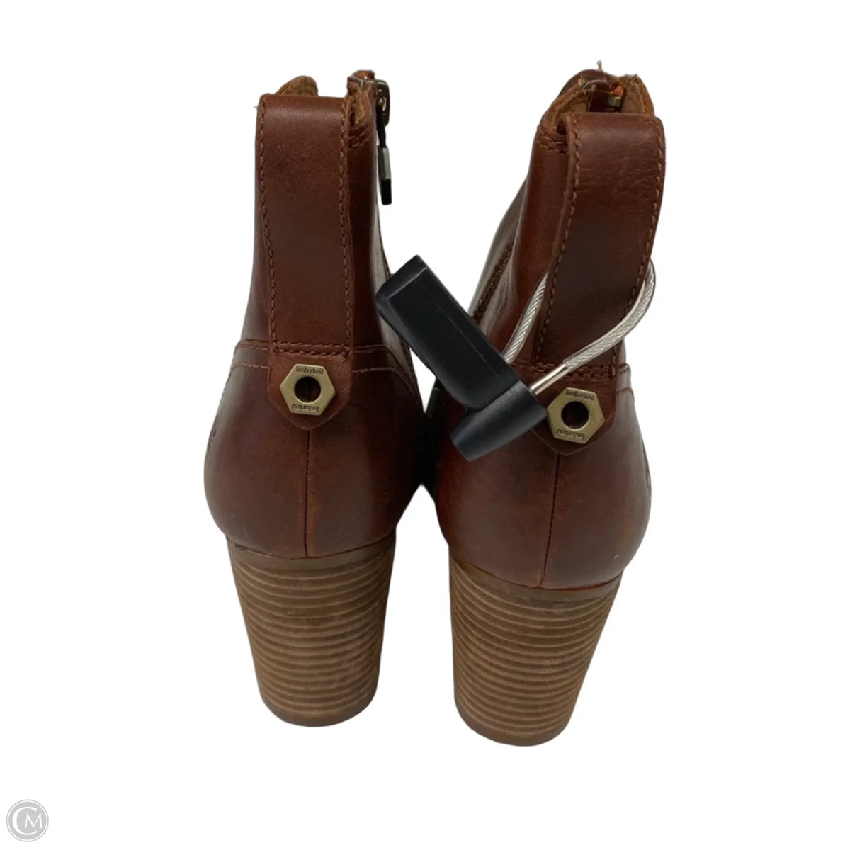 Boots Ankle Heels By Timberland In Brown, Size: 7