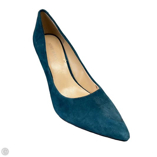 Shoes Heels Stiletto By Nine West In Green, Size: 6.5