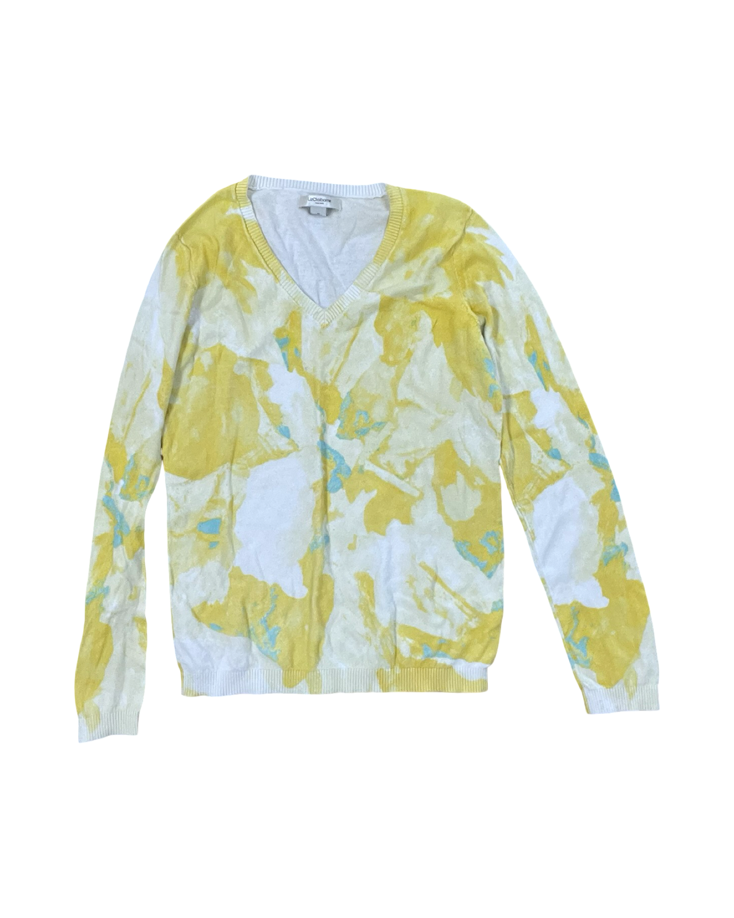 Top Ls By Liz Claiborne In Yellow, Size:M