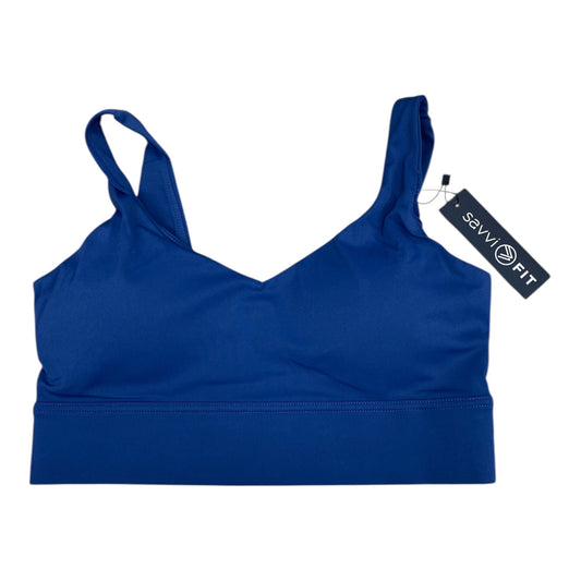 Athletic Bra By Savvi In Blue, Size:L