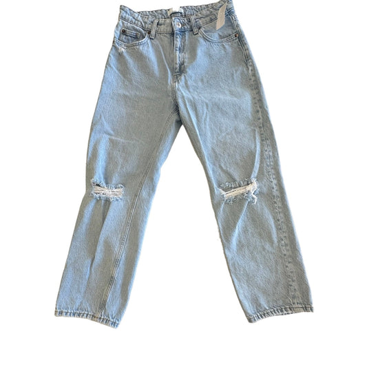 Blue Denim Jeans Straight H&m, Size 4