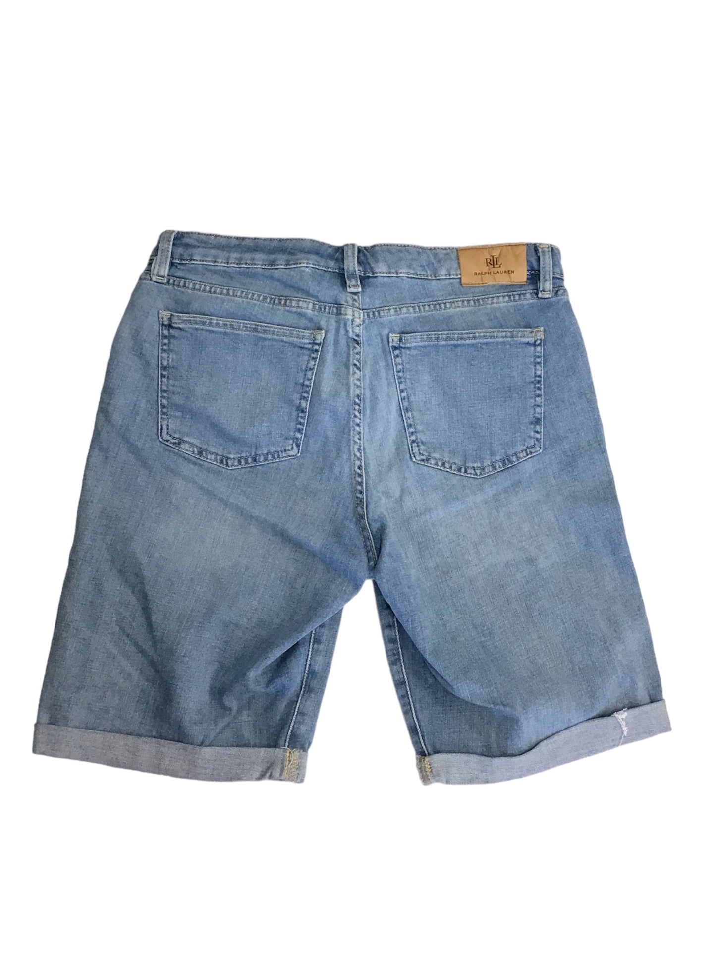 Blue Denim Shorts Lauren By Ralph Lauren, Size 12