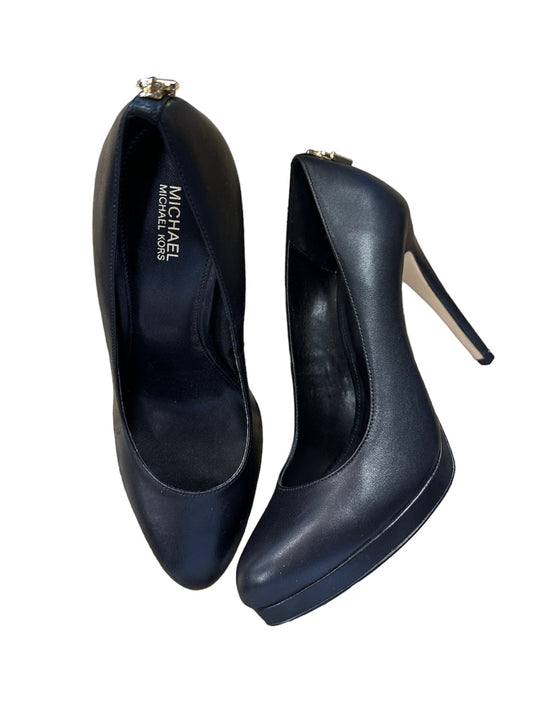 Black Shoes Heels Stiletto Michael By Michael Kors, Size 7