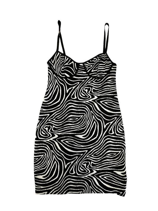 Zebra Print Dress Party Short Zara, Size M