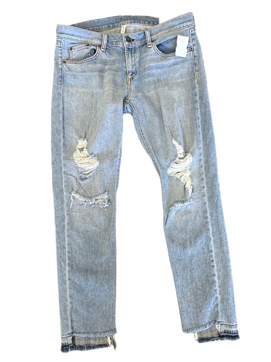 Blue Denim Jeans Cropped Rag & Bones Jeans, Size 8