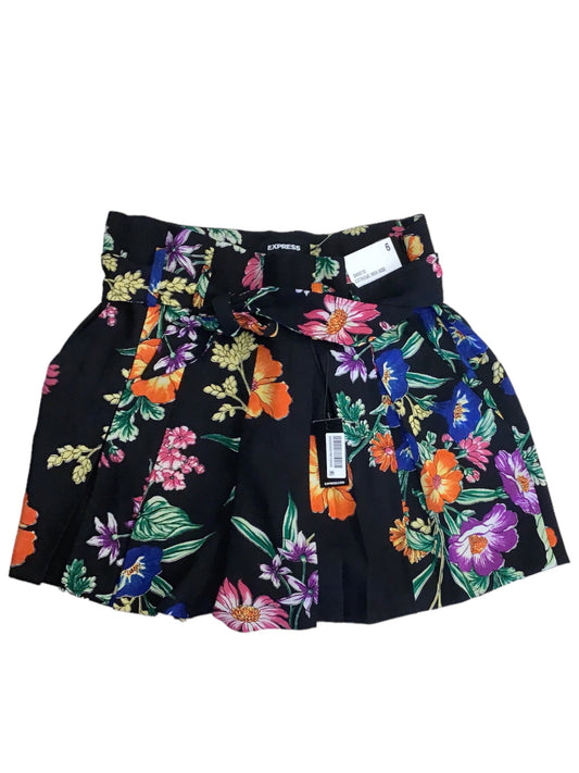 Floral Print Shorts Express, Size 6
