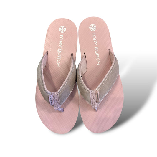 Pink Sandals Designer Tory Burch, Size 9