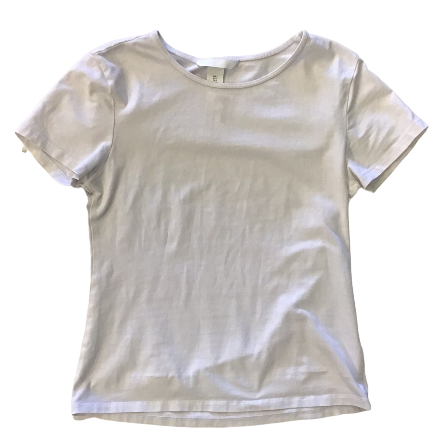 White Top Short Sleeve H&m, Size S