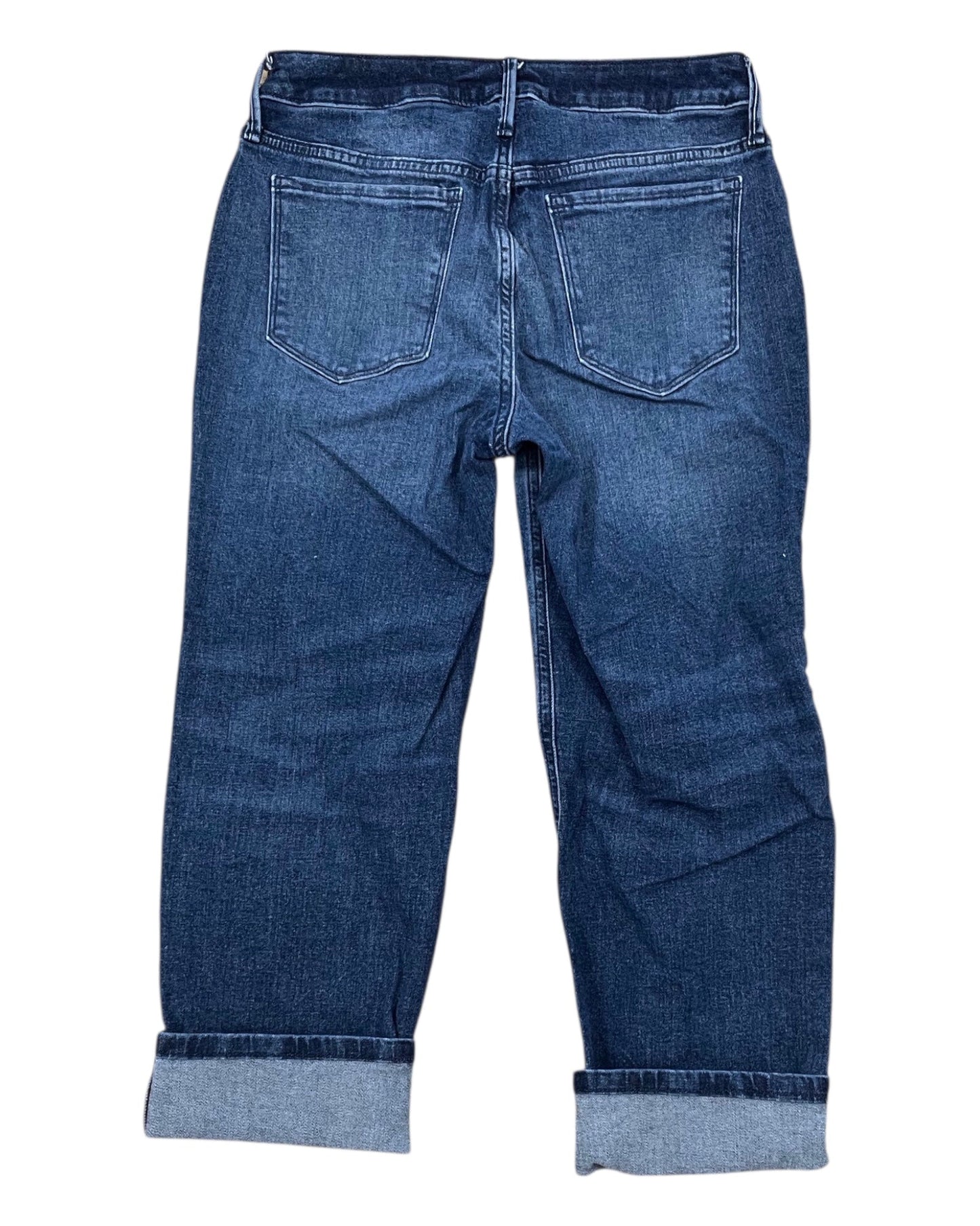 Jeans Cropped By Simply Vera In Blue Denim, Size:6